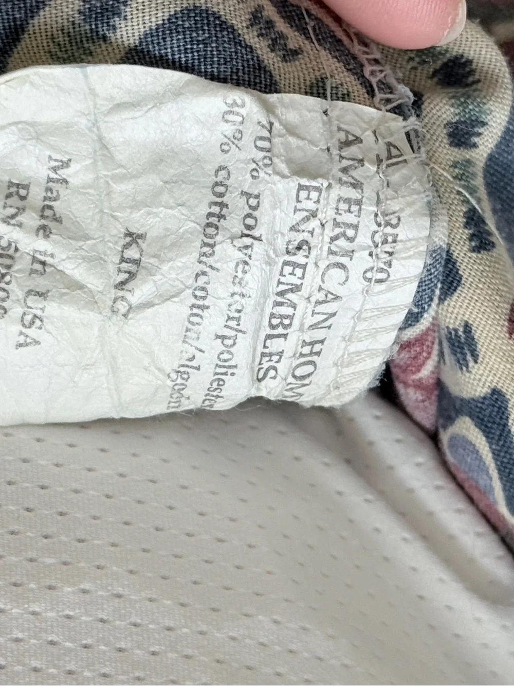 Americana Scallop Print King Pillow Shams Pair